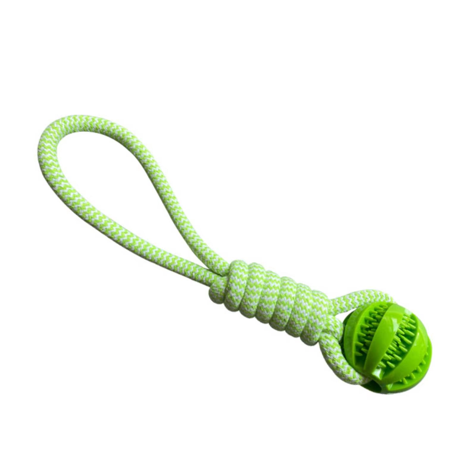 Pet Dog Toys Balls Interactive Treat Rope Rubber Leaking Balls for Small Medium Dogs Chewing Bite Resistant Pet Tooth Cleaning