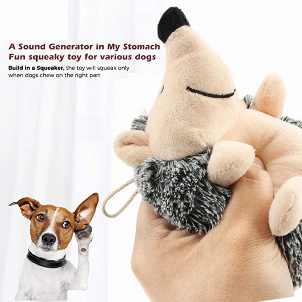 Dog Toy Hedgehogz Squeaky Cuddly Plush and Squeak Chew Toys Durable Plush Fluffy Toy for Awesome Pets or Small, Medium, and Large Dogs