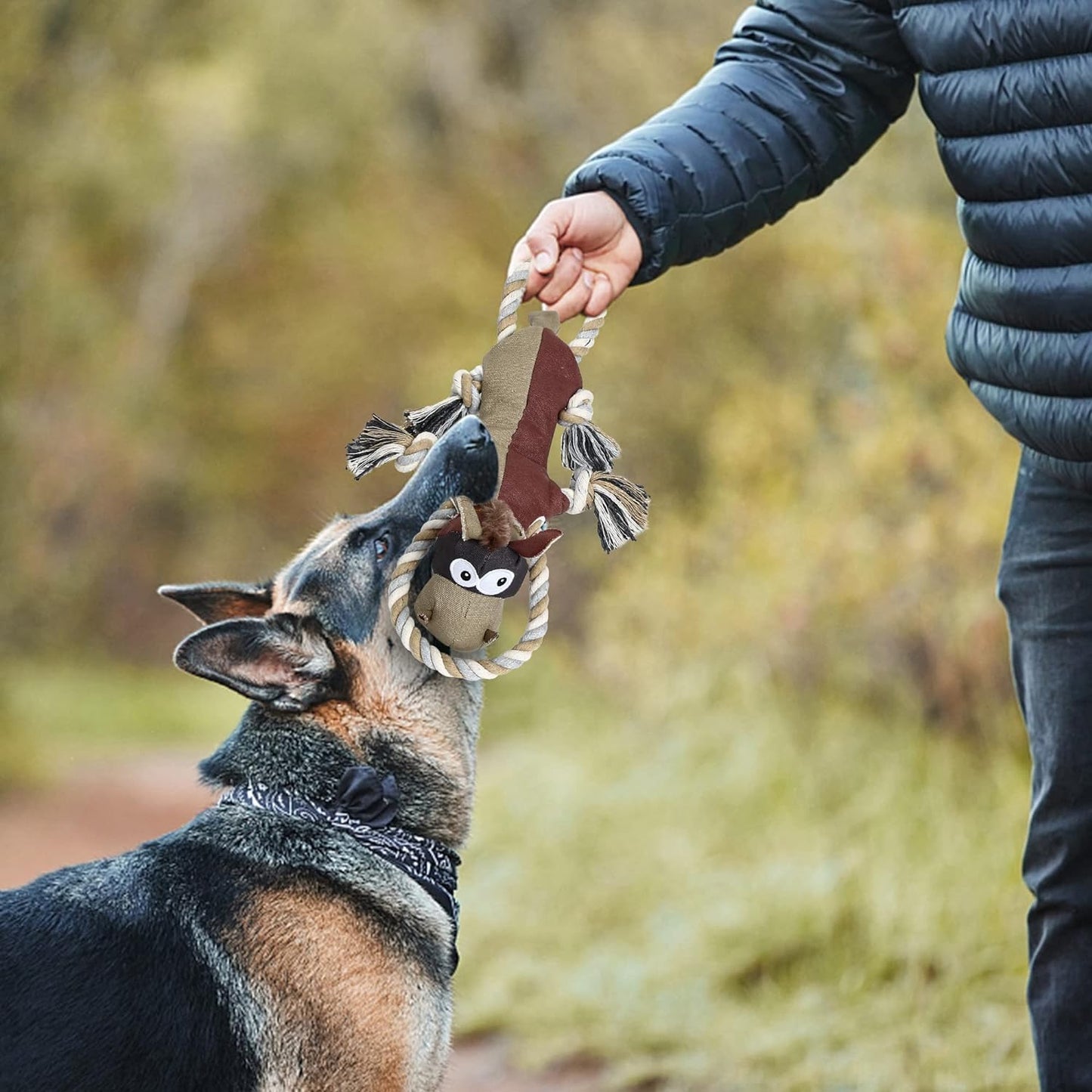 Dog Toys for Aggressive Chewers,Tough Indestructible Dog Toys,Squeaky Toys....