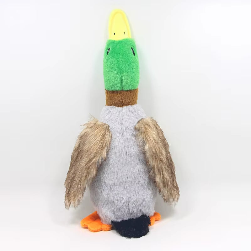 Cute Plush Duck Sound Pet Toys Stuffed Squeaky Animal Squeak Dog Toy Cleaning Tooth Dog Chew Rope Toys Pet Dog Accessories Toys