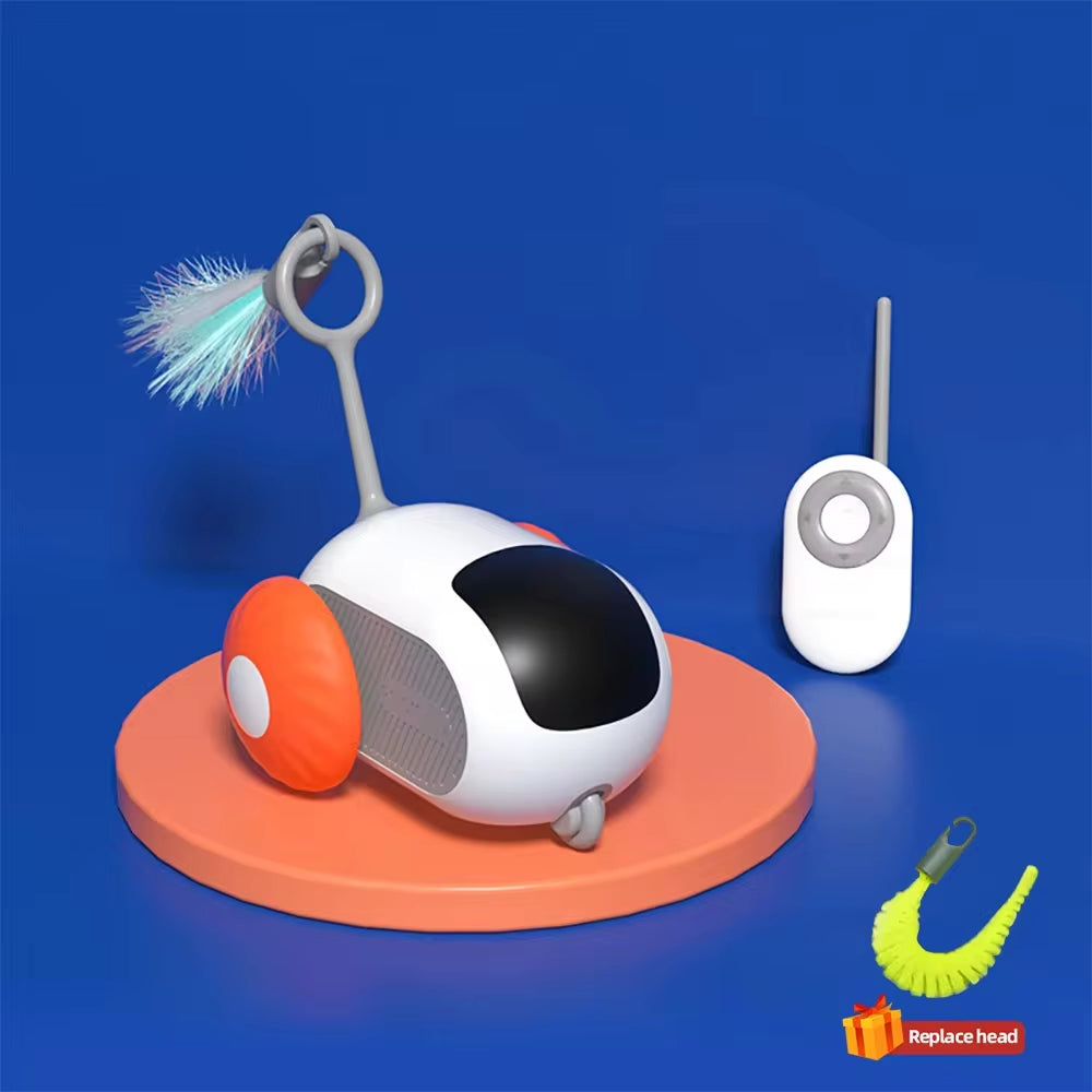 Smart Cat Toy 2 Modes Automatic Moving Remote Controlled Toy Car for Cats Dogs Interactive Playing Kitten Training Pet Supplies