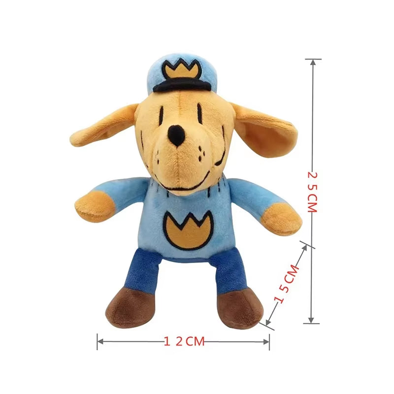 2/3Pcs Sheriff Labrador Dog Plush Toy Stuffed Animal Plushie Dolls Detective Security Sergeant Kids Fans Birthday Christmas Gift