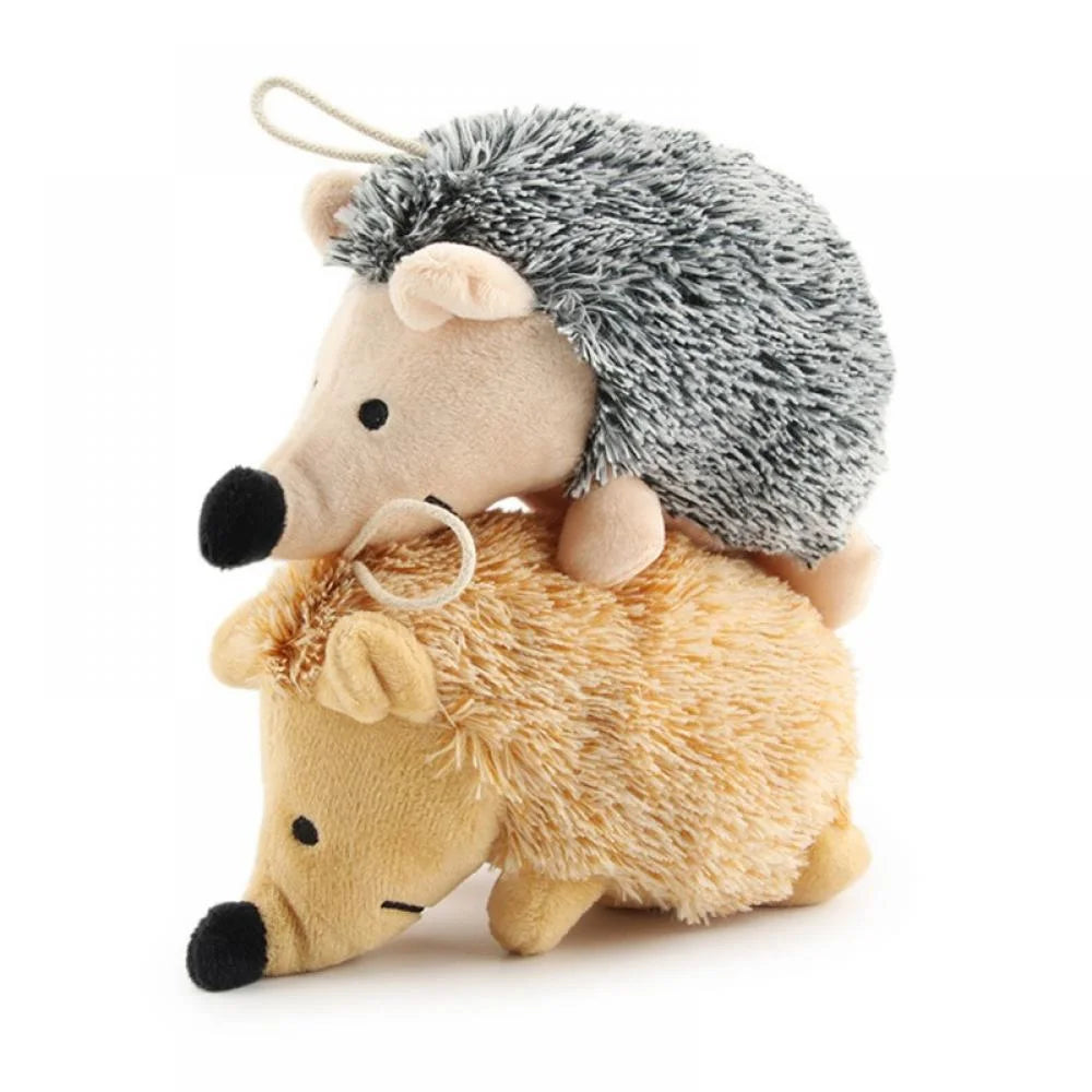 Dog Toy Hedgehogz Squeaky Cuddly Plush and Squeak Chew Toys Durable Plush Fluffy Toy for Awesome Pets or Small, Medium, and Large Dogs