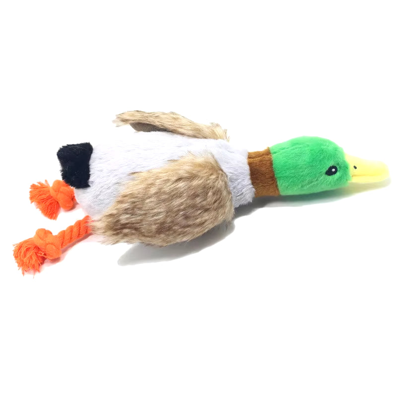 Cute Plush Duck Sound Pet Toys Stuffed Squeaky Animal Squeak Dog Toy Cleaning Tooth Dog Chew Rope Toys Pet Dog Accessories Toys