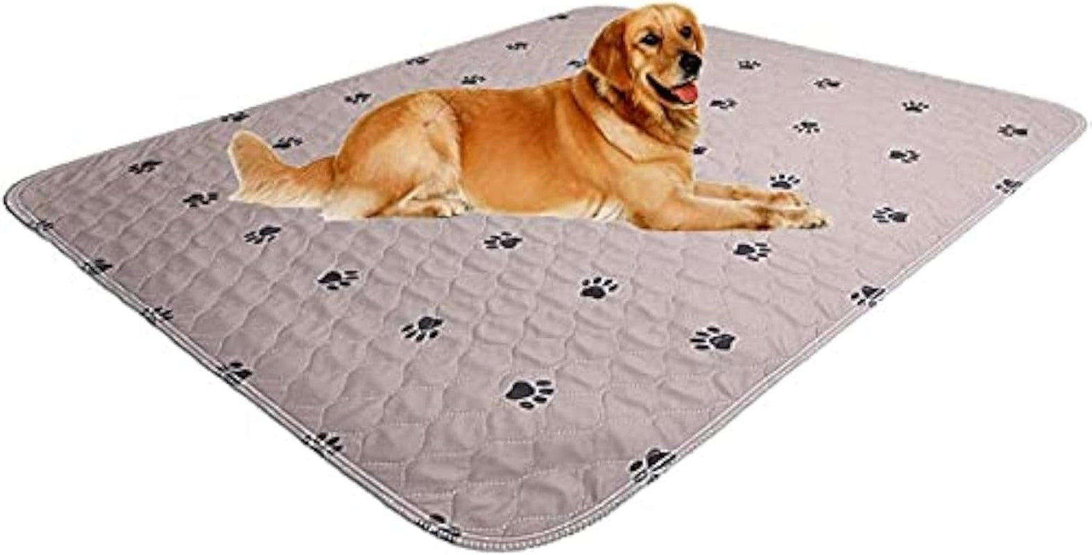 Washable Dog Pee Pads with Puppy Grooming Gloves,Puppy Pads,Reusable Pet Training Pads,Large Dog Pee Pad,Waterproof Pet Pads for Dog Bed Mat,Super Absorbing Whelping Pads